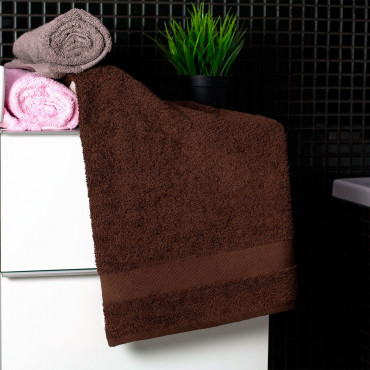 Ajoss Bavlnený uterák čokoládovej farby 90x50cm