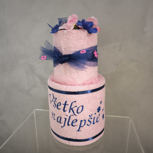 Darček z osušiek: Všetko najlepšie + kvietky 041/3544