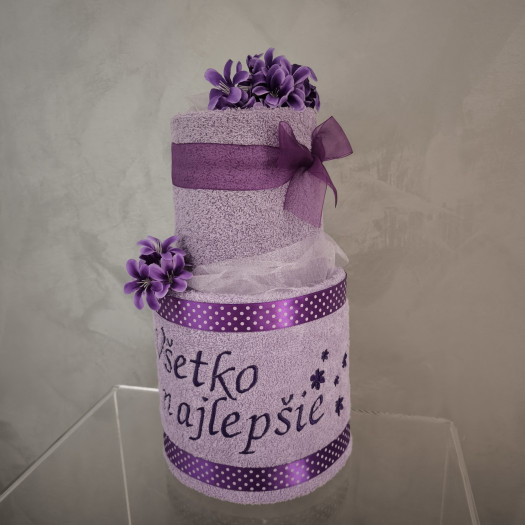 Darček z osušiek: Všetko najlepšie + kvietky 055/2900