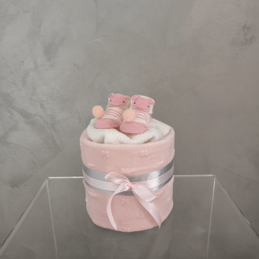 Detská torta z deky: ružová