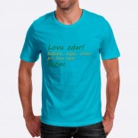 Pánske humorné tričko s výšivkou: Lovu zdar! Bažant, zajac, srnec pri love som kanec + kanec