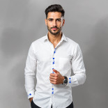 vyšívaná košeľa biela