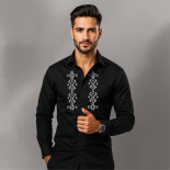 Pánska folklórna košeľa vyšívaná