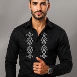 Pánska folklórna košeľa vyšívaná