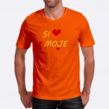 Pánske humorné tričko s výšivkou: Si moje + srdce