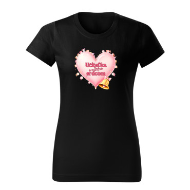 Dámske tričko Učiteľka s veľkým srdcom