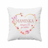 Vankúš s nápisom Maminka ďakujem