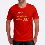 Pánske humorné tričko s výšivkou: Áno... Za všetko môžem JA!