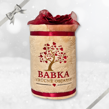 Deka s výšivkou – Babka, vrúcne objatie
