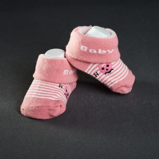 Dojčenské papučky: staro - ružové