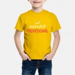 Detské humorné tričko s výšivkou: smajlík + nezbedník PROFESIONÁL